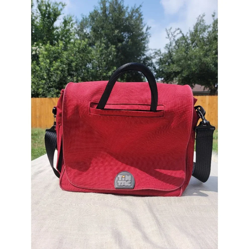 Tin Tac Red‎ Messenger Bag/Backpack Travel Bag